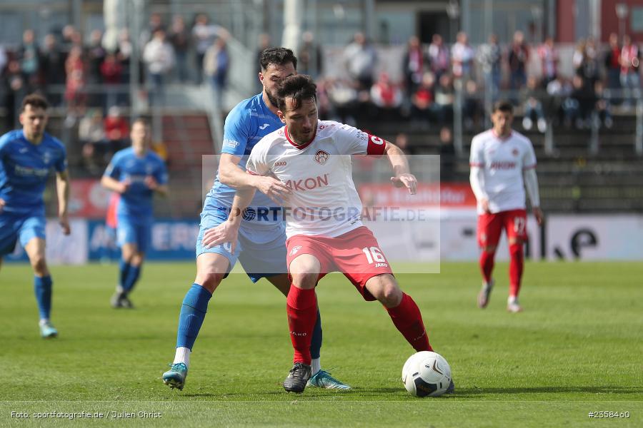 Peter Kurzweg, AKON Arena, Würzburg, 10.04.2023, sport, action, BFV, Fussball, 30. Spieltag, Regionalliga Bayern, FVI, FWK, FV Illertissen, FC Würzburger Kickers - Bild-ID: 2358460