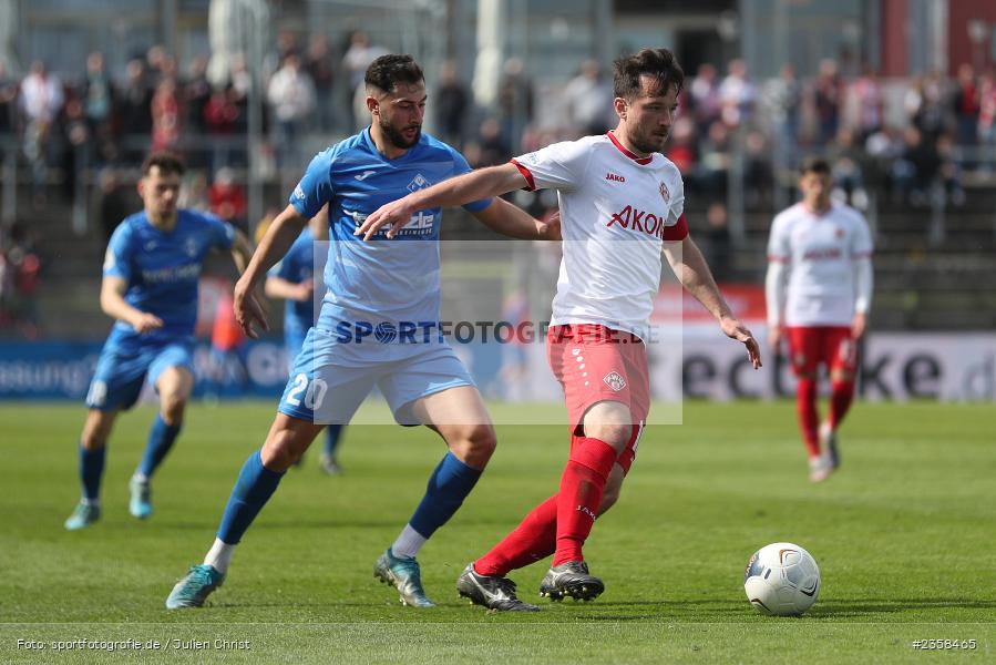 Peter Kurzweg, AKON Arena, Würzburg, 10.04.2023, sport, action, BFV, Fussball, 30. Spieltag, Regionalliga Bayern, FVI, FWK, FV Illertissen, FC Würzburger Kickers - Bild-ID: 2358465