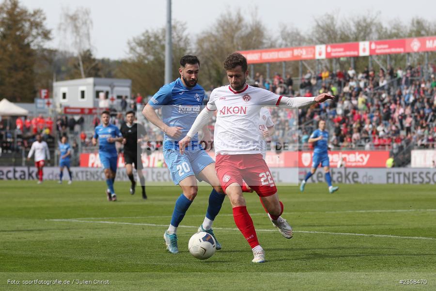 Daniel Hägele, AKON Arena, Würzburg, 10.04.2023, sport, action, BFV, Fussball, 30. Spieltag, Regionalliga Bayern, FVI, FWK, FV Illertissen, FC Würzburger Kickers - Bild-ID: 2358470