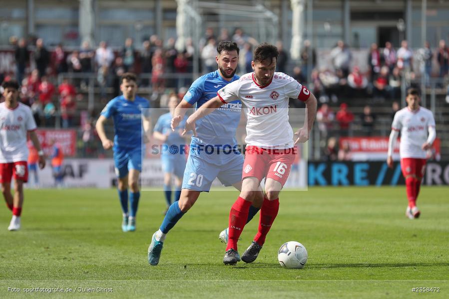 Peter Kurzweg, AKON Arena, Würzburg, 10.04.2023, sport, action, BFV, Fussball, 30. Spieltag, Regionalliga Bayern, FVI, FWK, FV Illertissen, FC Würzburger Kickers - Bild-ID: 2358472