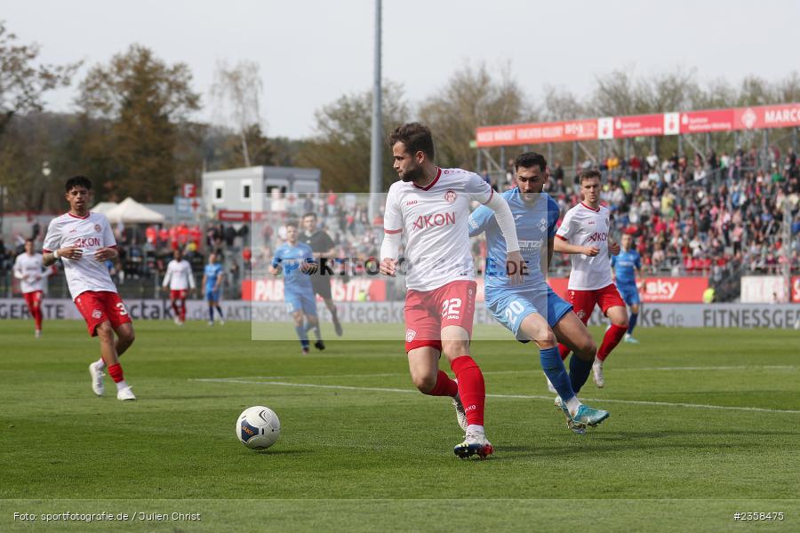 Daniel Hägele, AKON Arena, Würzburg, 10.04.2023, sport, action, BFV, Fussball, 30. Spieltag, Regionalliga Bayern, FVI, FWK, FV Illertissen, FC Würzburger Kickers - Bild-ID: 2358475
