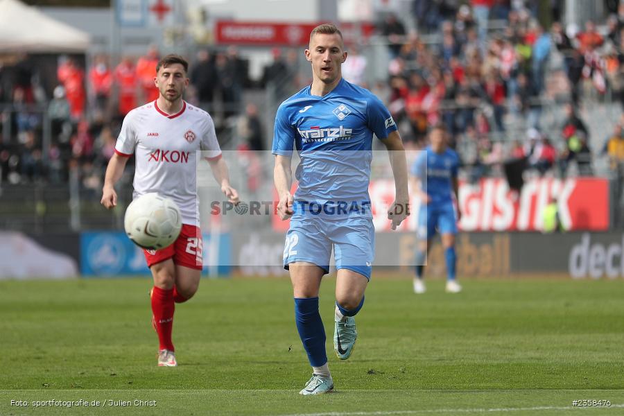 Yannik Egle, AKON Arena, Würzburg, 10.04.2023, sport, action, BFV, Fussball, 30. Spieltag, Regionalliga Bayern, FVI, FWK, FV Illertissen, FC Würzburger Kickers - Bild-ID: 2358476