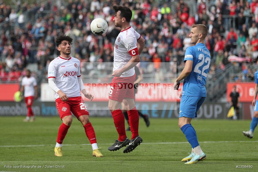 Peter Kurzweg, AKON Arena, Würzburg, 10.04.2023, sport, action, BFV, Fussball, 30. Spieltag, Regionalliga Bayern, FVI, FWK, FV Illertissen, FC Würzburger Kickers - Bild-ID: 2358480