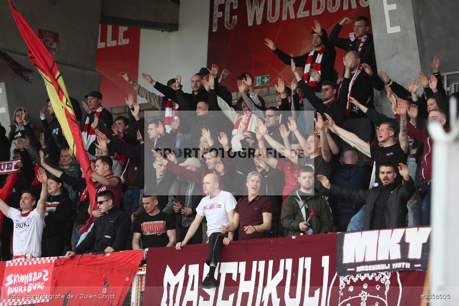 AKON Arena, Würzburg, 10.04.2023, sport, action, BFV, Fussball, 30. Spieltag, Regionalliga Bayern, FVI, FWK, FV Illertissen, FC Würzburger Kickers - Bild-ID: 2358505