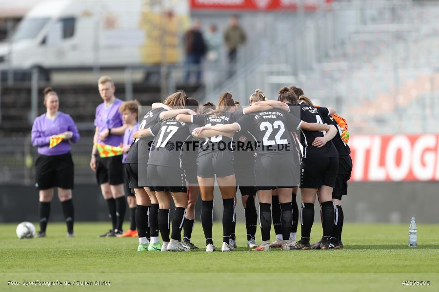 Mannschaftskreis, AKON Arena, Würzburg, 11.04.2023, sport, action, BFV, Fussball, BFV-Verbandspokal, Bayernliga, Regionalliga, FFC, FWK, 1. FFC Hof, FC Würzburger Kickers - Bild-ID: 2358565