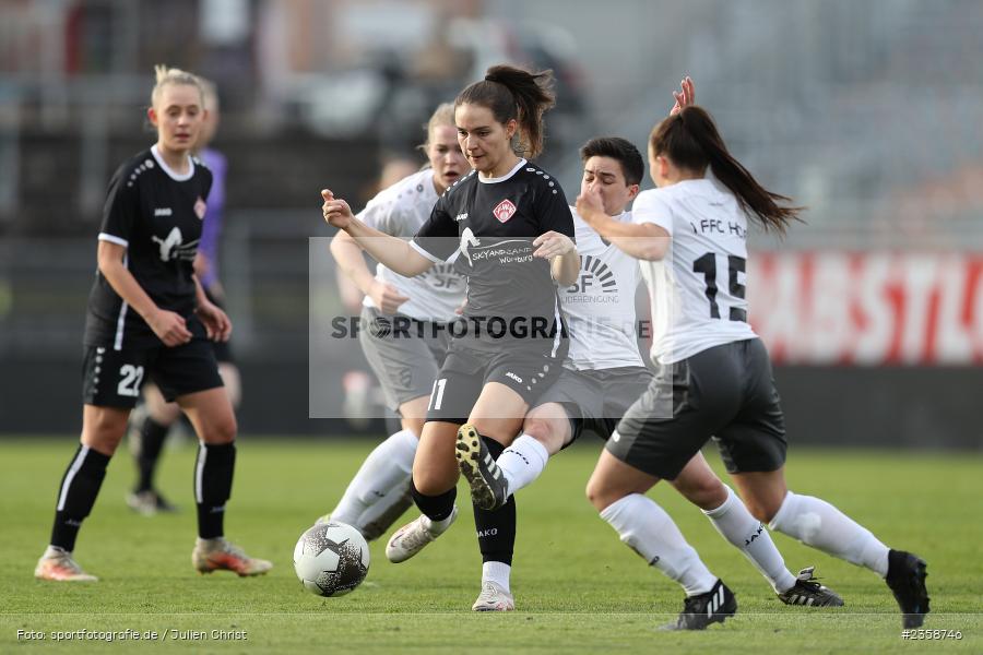 Laura Eisler, AKON Arena, Würzburg, 11.04.2023, sport, action, BFV, Fussball, BFV-Verbandspokal, Bayernliga, Regionalliga, FFC, FWK, 1. FFC Hof, FC Würzburger Kickers - Bild-ID: 2358746