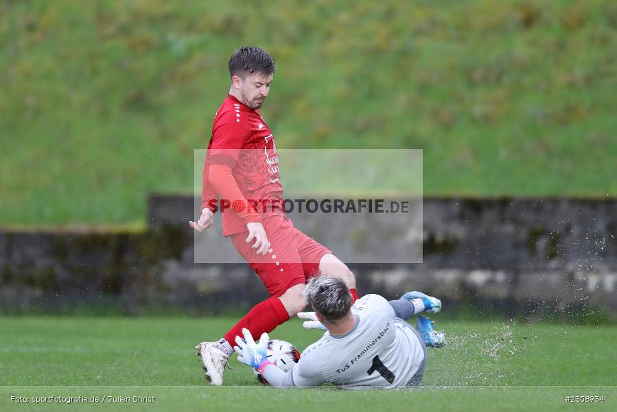 Joshua Schuhmacher, Kohlenberg-Arena, Fuchsstadt, 12.04.2023, sport, action, Fussball, BFV, 31. Spieltag, Landesliga Nordwest, TUS, FCF, TuS Frammersbach, FC Fuchsstadt - Bild-ID: 2358934