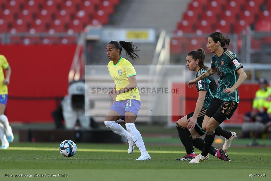 Adriana Silva, Max-Morlock-Stadion, Nürnberg, 12.04.2023, sport, action, Fussball, DFB, FIFA, UEFA, Freundschaftsspiel, BRA, GER, Frauen-Nationalmannschaft, Brasilien, Deutschland - Bild-ID: 2359081