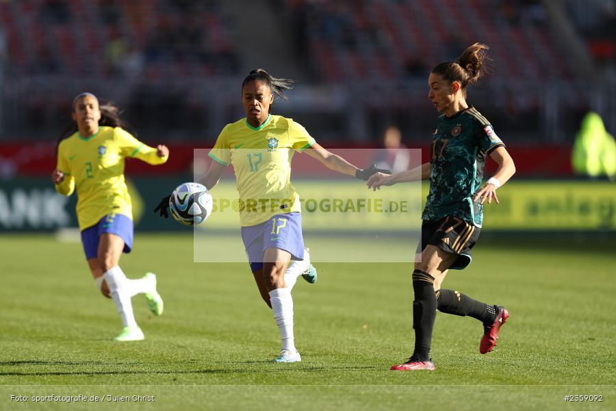 Ary Borges, Max-Morlock-Stadion, Nürnberg, 12.04.2023, sport, action, Fussball, DFB, FIFA, UEFA, Freundschaftsspiel, BRA, GER, Frauen-Nationalmannschaft, Brasilien, Deutschland - Bild-ID: 2359092