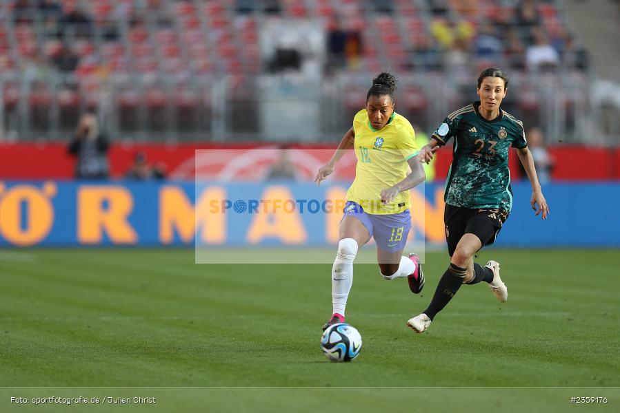 Geyse Da Silva Ferreira, Max-Morlock-Stadion, Nürnberg, 12.04.2023, sport, action, Fussball, DFB, FIFA, UEFA, Freundschaftsspiel, BRA, GER, Frauen-Nationalmannschaft, Brasilien, Deutschland - Bild-ID: 2359176