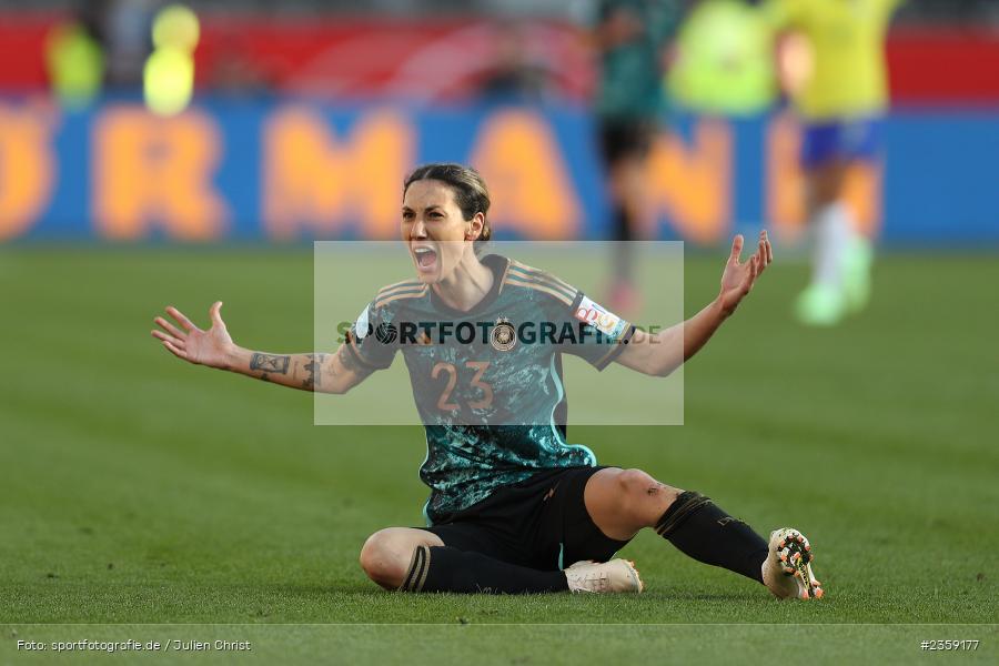 Sara Doorsoun, Max-Morlock-Stadion, Nürnberg, 12.04.2023, sport, action, Fussball, DFB, FIFA, UEFA, Freundschaftsspiel, BRA, GER, Frauen-Nationalmannschaft, Brasilien, Deutschland - Bild-ID: 2359177