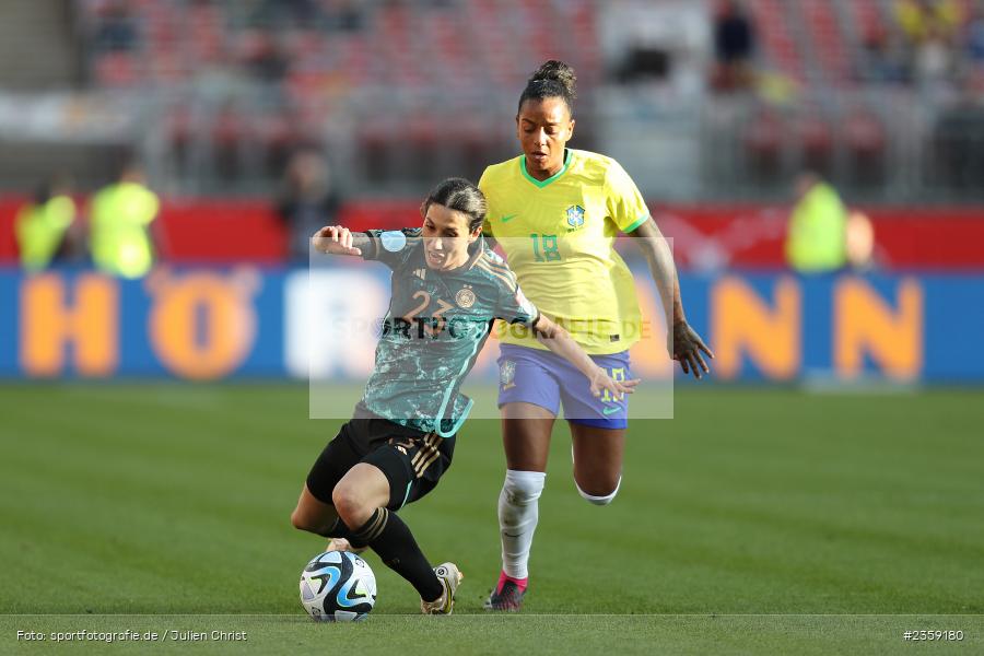 Geyse Da Silva Ferreira, Max-Morlock-Stadion, Nürnberg, 12.04.2023, sport, action, Fussball, DFB, FIFA, UEFA, Freundschaftsspiel, BRA, GER, Frauen-Nationalmannschaft, Brasilien, Deutschland - Bild-ID: 2359180