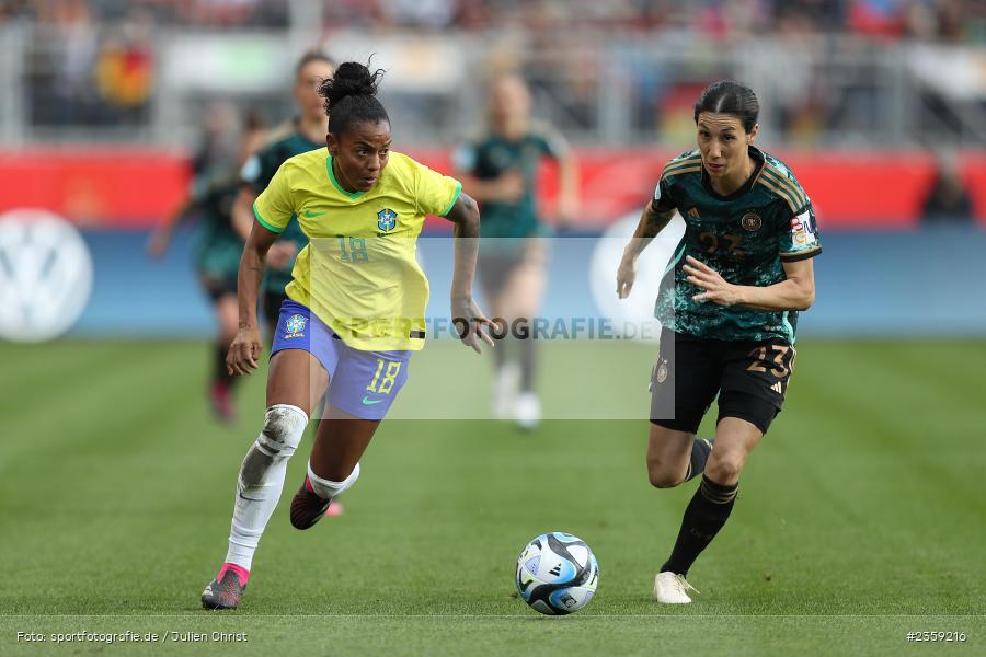 Geyse Da Silva Ferreira, Max-Morlock-Stadion, Nürnberg, 12.04.2023, sport, action, Fussball, DFB, FIFA, UEFA, Freundschaftsspiel, BRA, GER, Frauen-Nationalmannschaft, Brasilien, Deutschland - Bild-ID: 2359216 Geyse Da Silva Ferreira, Max-Morlock-Stadion, Nürnberg, 12.04.2023, sport, action, Fussball, DFB, FIFA, UEFA, Freundschaftsspiel, BRA, GER, Frauen-Nationalmannschaft, Brasilien, Deutschland - Bild-ID: 2359216