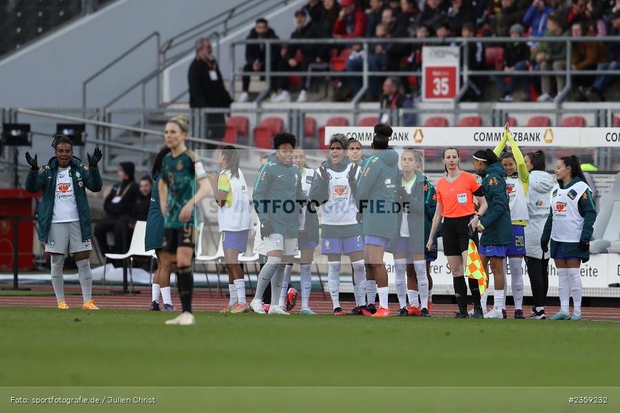 Max-Morlock-Stadion, Nürnberg, 12.04.2023, sport, action, Fussball, DFB, FIFA, UEFA, Freundschaftsspiel, BRA, GER, Frauen-Nationalmannschaft, Brasilien, Deutschland - Bild-ID: 2359232