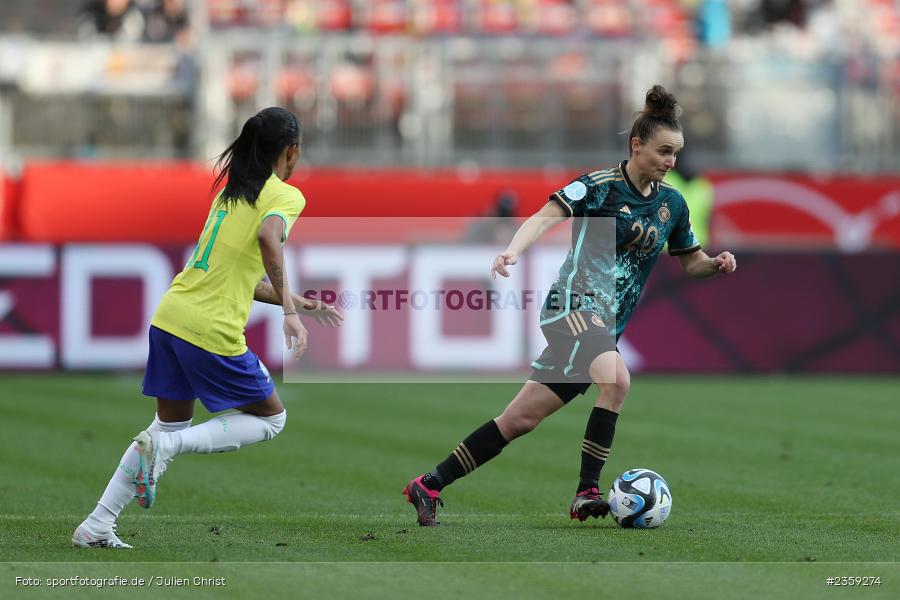 Lina Magull, Max-Morlock-Stadion, Nürnberg, 12.04.2023, sport, action, Fussball, DFB, FIFA, UEFA, Freundschaftsspiel, BRA, GER, Frauen-Nationalmannschaft, Brasilien, Deutschland - Bild-ID: 2359274 Lina Magull, Max-Morlock-Stadion, Nürnberg, 12.04.2023, sport, action, Fussball, DFB, FIFA, UEFA, Freundschaftsspiel, BRA, GER, Frauen-Nationalmannschaft, Brasilien, Deutschland - Bild-ID: 2359274