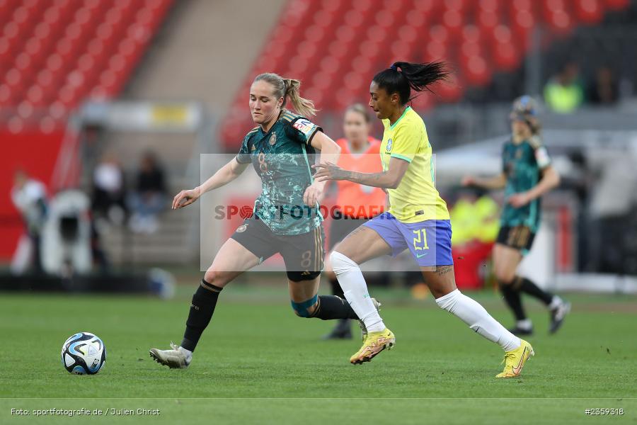 Sydney Lohmann, Max-Morlock-Stadion, Nürnberg, 12.04.2023, sport, action, Fussball, DFB, FIFA, UEFA, Freundschaftsspiel, BRA, GER, Frauen-Nationalmannschaft, Brasilien, Deutschland - Bild-ID: 2359318