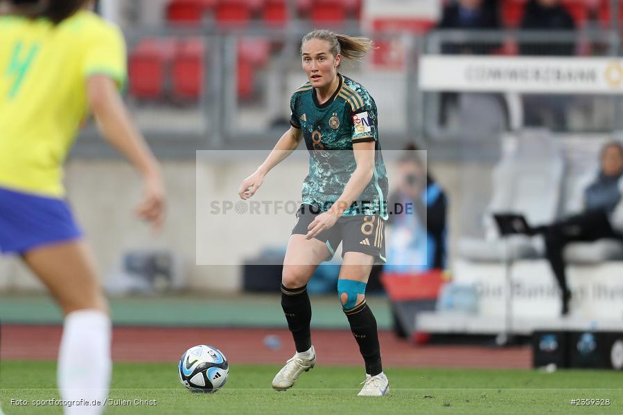 Sydney Lohmann, Max-Morlock-Stadion, Nürnberg, 12.04.2023, sport, action, Fussball, DFB, FIFA, UEFA, Freundschaftsspiel, BRA, GER, Frauen-Nationalmannschaft, Brasilien, Deutschland - Bild-ID: 2359328