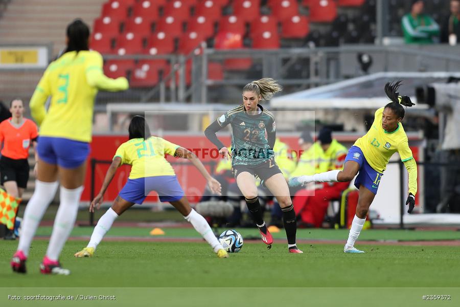 Jule Brand, Max-Morlock-Stadion, Nürnberg, 12.04.2023, sport, action, Fussball, DFB, FIFA, UEFA, Freundschaftsspiel, BRA, GER, Frauen-Nationalmannschaft, Brasilien, Deutschland - Bild-ID: 2359372 Jule Brand, Max-Morlock-Stadion, Nürnberg, 12.04.2023, sport, action, Fussball, DFB, FIFA, UEFA, Freundschaftsspiel, BRA, GER, Frauen-Nationalmannschaft, Brasilien, Deutschland - Bild-ID: 2359372