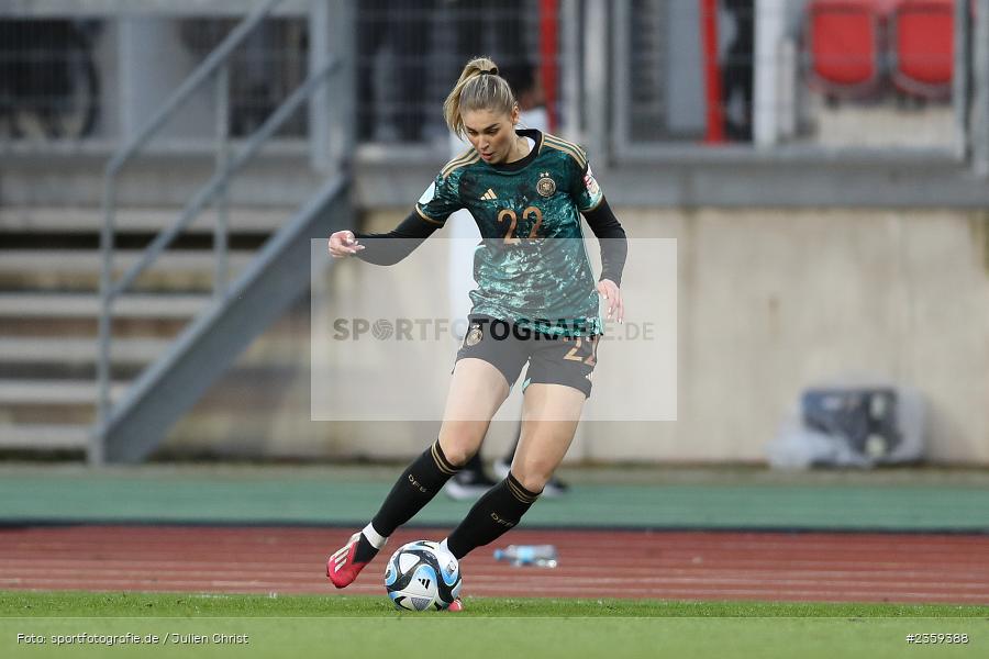 Jule Brand, Max-Morlock-Stadion, Nürnberg, 12.04.2023, sport, action, Fussball, DFB, FIFA, UEFA, Freundschaftsspiel, BRA, GER, Frauen-Nationalmannschaft, Brasilien, Deutschland - Bild-ID: 2359388 Jule Brand, Max-Morlock-Stadion, Nürnberg, 12.04.2023, sport, action, Fussball, DFB, FIFA, UEFA, Freundschaftsspiel, BRA, GER, Frauen-Nationalmannschaft, Brasilien, Deutschland - Bild-ID: 2359388