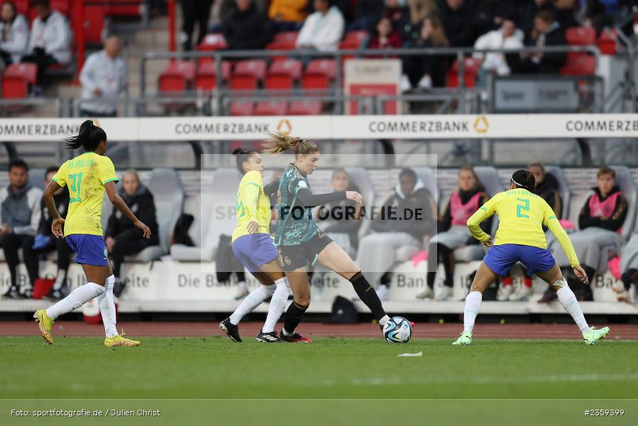 Jule Brand, Max-Morlock-Stadion, Nürnberg, 12.04.2023, sport, action, Fussball, DFB, FIFA, UEFA, Freundschaftsspiel, BRA, GER, Frauen-Nationalmannschaft, Brasilien, Deutschland - Bild-ID: 2359399 Jule Brand, Max-Morlock-Stadion, Nürnberg, 12.04.2023, sport, action, Fussball, DFB, FIFA, UEFA, Freundschaftsspiel, BRA, GER, Frauen-Nationalmannschaft, Brasilien, Deutschland - Bild-ID: 2359399