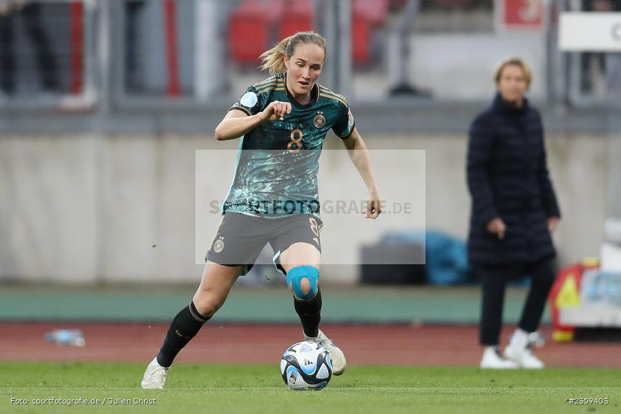 Sydney Lohmann, Max-Morlock-Stadion, Nürnberg, 12.04.2023, sport, action, Fussball, DFB, FIFA, UEFA, Freundschaftsspiel, BRA, GER, Frauen-Nationalmannschaft, Brasilien, Deutschland - Bild-ID: 2359403 Sydney Lohmann, Max-Morlock-Stadion, Nürnberg, 12.04.2023, sport, action, Fussball, DFB, FIFA, UEFA, Freundschaftsspiel, BRA, GER, Frauen-Nationalmannschaft, Brasilien, Deutschland - Bild-ID: 2359403