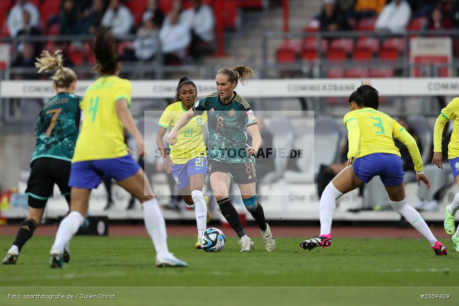 Sydney Lohmann, Max-Morlock-Stadion, Nürnberg, 12.04.2023, sport, action, Fussball, DFB, FIFA, UEFA, Freundschaftsspiel, BRA, GER, Frauen-Nationalmannschaft, Brasilien, Deutschland - Bild-ID: 2359409 Sydney Lohmann, Max-Morlock-Stadion, Nürnberg, 12.04.2023, sport, action, Fussball, DFB, FIFA, UEFA, Freundschaftsspiel, BRA, GER, Frauen-Nationalmannschaft, Brasilien, Deutschland - Bild-ID: 2359409