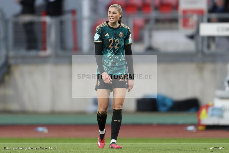 Jule Brand, Max-Morlock-Stadion, Nürnberg, 12.04.2023, sport, action, Fussball, DFB, FIFA, UEFA, Freundschaftsspiel, BRA, GER, Frauen-Nationalmannschaft, Brasilien, Deutschland - Bild-ID: 2359410 Jule Brand, Max-Morlock-Stadion, Nürnberg, 12.04.2023, sport, action, Fussball, DFB, FIFA, UEFA, Freundschaftsspiel, BRA, GER, Frauen-Nationalmannschaft, Brasilien, Deutschland - Bild-ID: 2359410