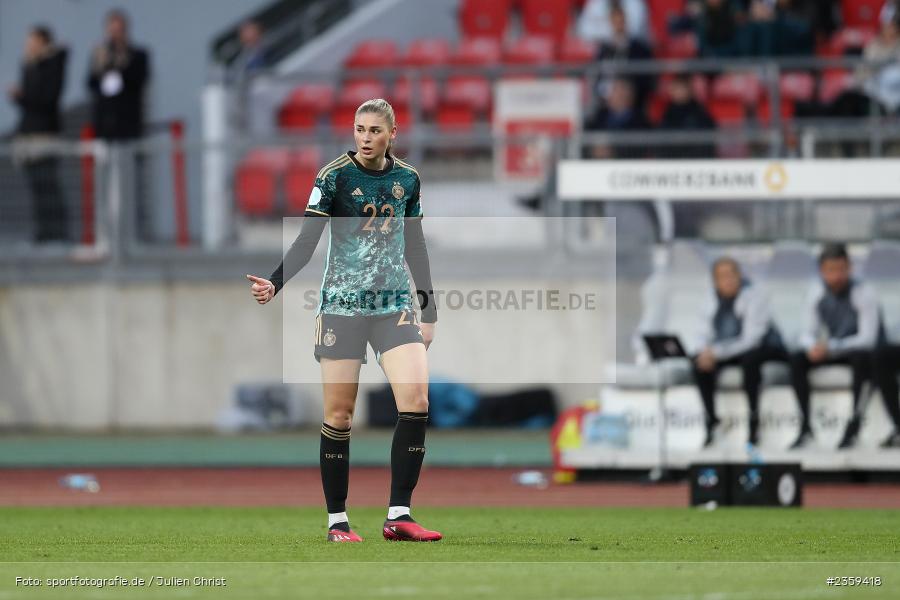Jule Brand, Max-Morlock-Stadion, Nürnberg, 12.04.2023, sport, action, Fussball, DFB, FIFA, UEFA, Freundschaftsspiel, BRA, GER, Frauen-Nationalmannschaft, Brasilien, Deutschland - Bild-ID: 2359418 Jule Brand, Max-Morlock-Stadion, Nürnberg, 12.04.2023, sport, action, Fussball, DFB, FIFA, UEFA, Freundschaftsspiel, BRA, GER, Frauen-Nationalmannschaft, Brasilien, Deutschland - Bild-ID: 2359418