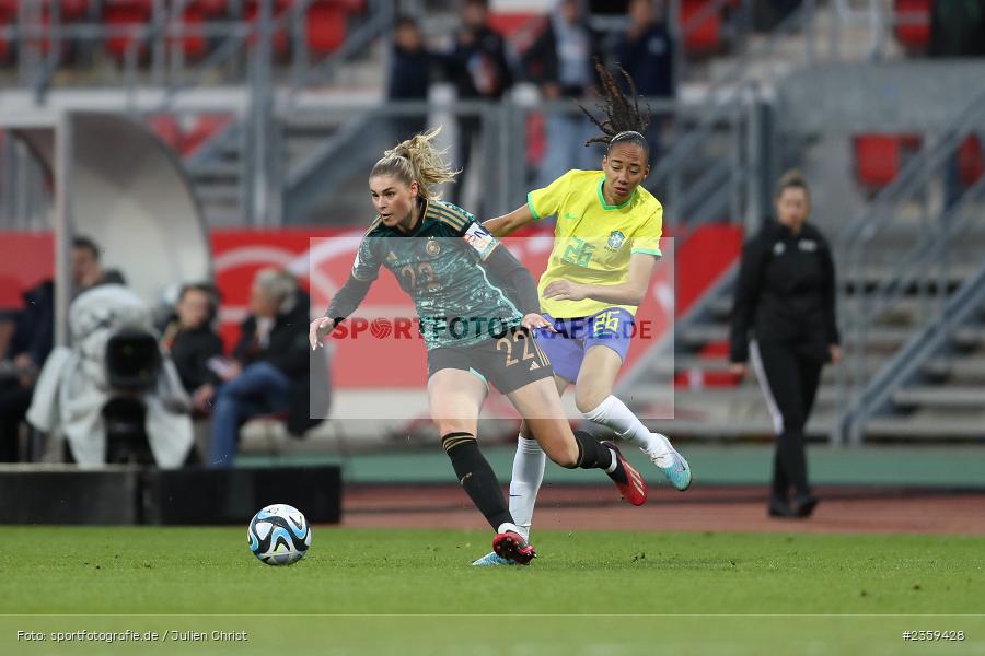 Jule Brand, Max-Morlock-Stadion, Nürnberg, 12.04.2023, sport, action, Fussball, DFB, FIFA, UEFA, Freundschaftsspiel, BRA, GER, Frauen-Nationalmannschaft, Brasilien, Deutschland - Bild-ID: 2359428 Jule Brand, Max-Morlock-Stadion, Nürnberg, 12.04.2023, sport, action, Fussball, DFB, FIFA, UEFA, Freundschaftsspiel, BRA, GER, Frauen-Nationalmannschaft, Brasilien, Deutschland - Bild-ID: 2359428