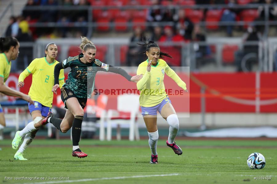Jule Brand, Max-Morlock-Stadion, Nürnberg, 12.04.2023, sport, action, Fussball, DFB, FIFA, UEFA, Freundschaftsspiel, BRA, GER, Frauen-Nationalmannschaft, Brasilien, Deutschland - Bild-ID: 2359439 Jule Brand, Max-Morlock-Stadion, Nürnberg, 12.04.2023, sport, action, Fussball, DFB, FIFA, UEFA, Freundschaftsspiel, BRA, GER, Frauen-Nationalmannschaft, Brasilien, Deutschland - Bild-ID: 2359439