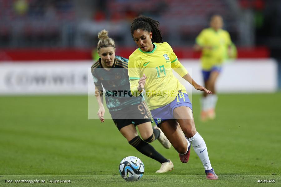 Yasmim Ribeiro, Max-Morlock-Stadion, Nürnberg, 12.04.2023, sport, action, Fussball, DFB, FIFA, UEFA, Freundschaftsspiel, BRA, GER, Frauen-Nationalmannschaft, Brasilien, Deutschland - Bild-ID: 2359455
