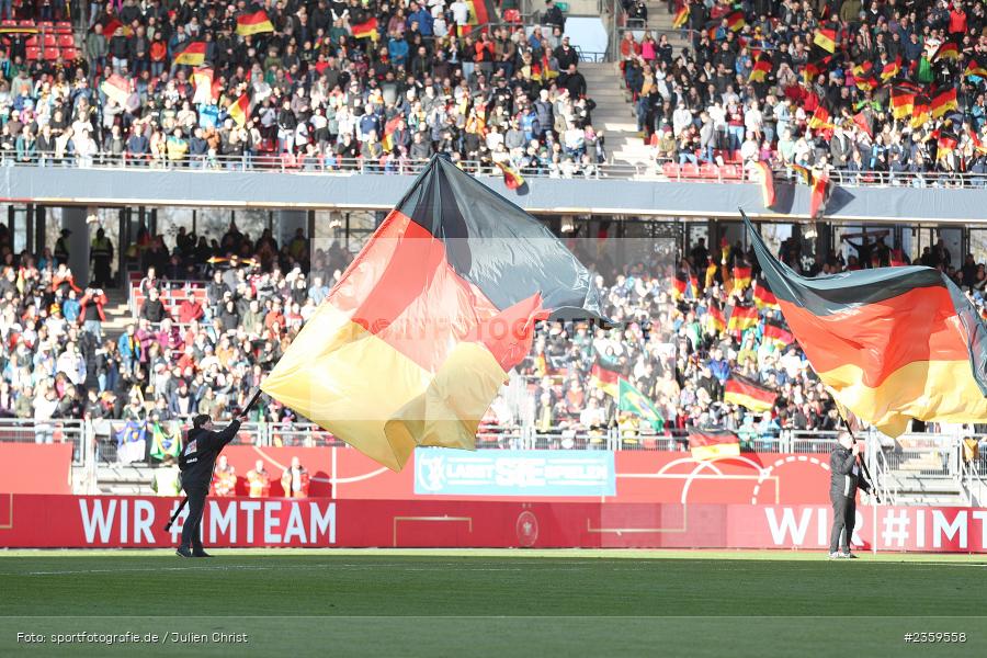 Max-Morlock-Stadion, Nürnberg, 12.04.2023, sport, action, Fussball, DFB, FIFA, UEFA, Freundschaftsspiel, BRA, GER, Frauen-Nationalmannschaft, Brasilien, Deutschland - Bild-ID: 2359558