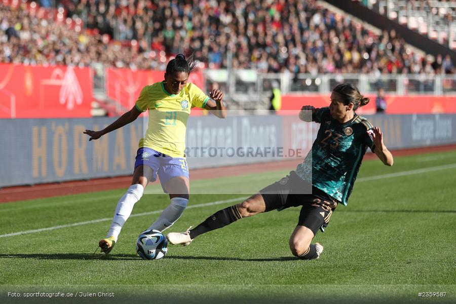Kerolin Ferraz, Max-Morlock-Stadion, Nürnberg, 12.04.2023, sport, action, Fussball, DFB, FIFA, UEFA, Freundschaftsspiel, BRA, GER, Frauen-Nationalmannschaft, Brasilien, Deutschland - Bild-ID: 2359587
