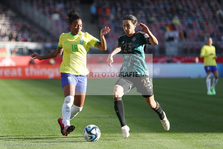 Geyse Da Silva Ferreira, Max-Morlock-Stadion, Nürnberg, 12.04.2023, sport, action, Fussball, DFB, FIFA, UEFA, Freundschaftsspiel, BRA, GER, Frauen-Nationalmannschaft, Brasilien, Deutschland - Bild-ID: 2359597