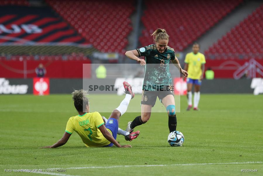 Sydney Lohmann, Max-Morlock-Stadion, Nürnberg, 12.04.2023, sport, action, Fussball, DFB, FIFA, UEFA, Freundschaftsspiel, BRA, GER, Frauen-Nationalmannschaft, Brasilien, Deutschland - Bild-ID: 2359649