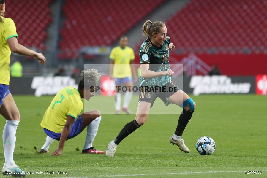 Sydney Lohmann, Max-Morlock-Stadion, Nürnberg, 12.04.2023, sport, action, Fussball, DFB, FIFA, UEFA, Freundschaftsspiel, BRA, GER, Frauen-Nationalmannschaft, Brasilien, Deutschland - Bild-ID: 2359650