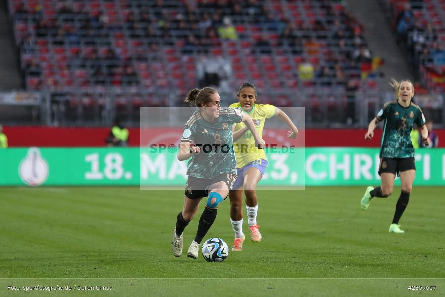 Sydney Lohmann, Max-Morlock-Stadion, Nürnberg, 12.04.2023, sport, action, Fussball, DFB, FIFA, UEFA, Freundschaftsspiel, BRA, GER, Frauen-Nationalmannschaft, Brasilien, Deutschland - Bild-ID: 2359657