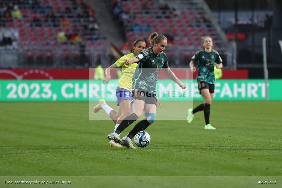 Sydney Lohmann, Max-Morlock-Stadion, Nürnberg, 12.04.2023, sport, action, Fussball, DFB, FIFA, UEFA, Freundschaftsspiel, BRA, GER, Frauen-Nationalmannschaft, Brasilien, Deutschland - Bild-ID: 2359658