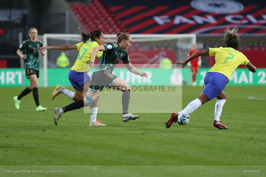 Sydney Lohmann, Max-Morlock-Stadion, Nürnberg, 12.04.2023, sport, action, Fussball, DFB, FIFA, UEFA, Freundschaftsspiel, BRA, GER, Frauen-Nationalmannschaft, Brasilien, Deutschland - Bild-ID: 2359665