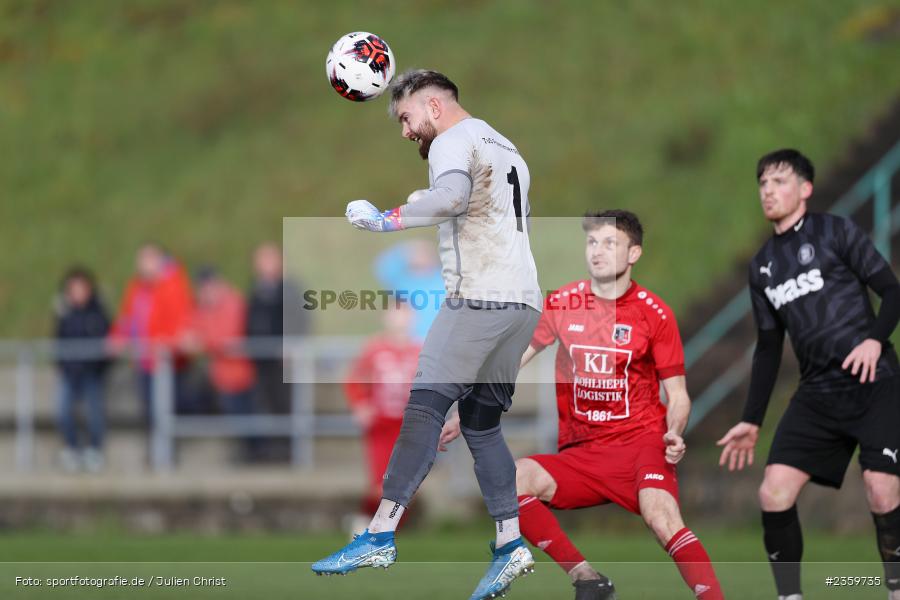 Joshua Schuhmacher, Kohlenberg-Arena, Fuchsstadt, 12.04.2023, sport, action, Fussball, BFV, 31. Spieltag, Landesliga Nordwest, TUS, FCF, TuS Frammersbach, FC Fuchsstadt - Bild-ID: 2359735