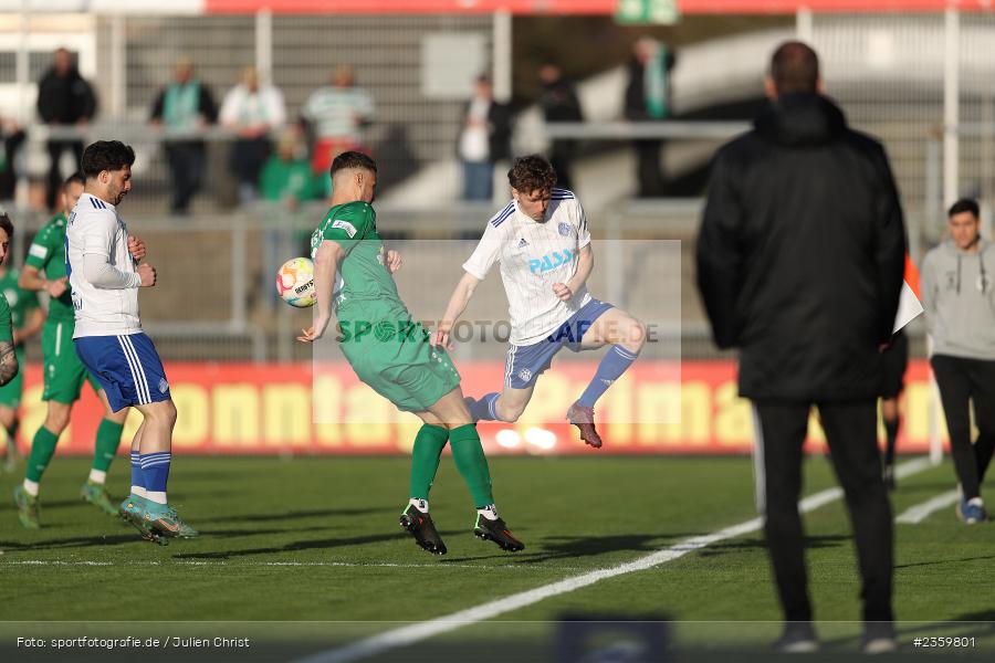 Benedict Laverty, Stadion am Schönbusch, Aschaffenburg, 14.04.2023, sport, action, Fussball, BFV, 32. Spieltag, Regionalliga Bayern, ANS, SVA, SpVgg Ansbach, SV Viktoria Aschaffenburg - Bild-ID: 2359801