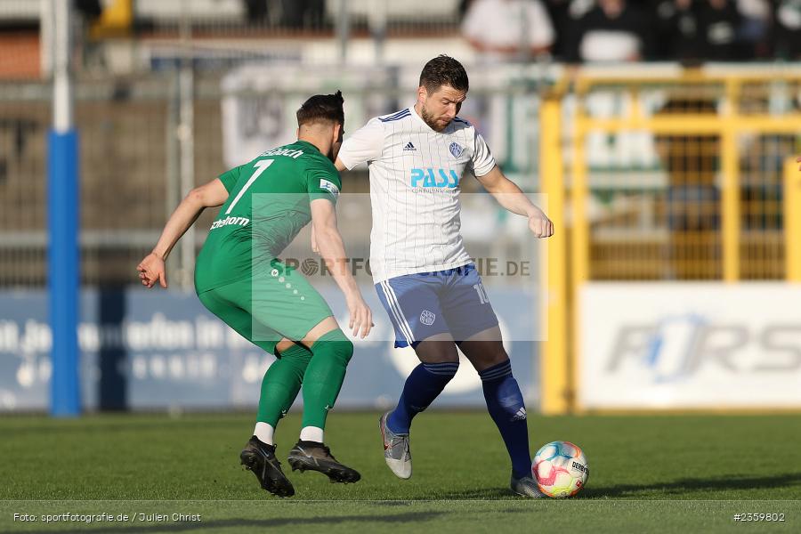 Benjamin Baier, Stadion am Schönbusch, Aschaffenburg, 14.04.2023, sport, action, Fussball, BFV, 32. Spieltag, Regionalliga Bayern, ANS, SVA, SpVgg Ansbach, SV Viktoria Aschaffenburg - Bild-ID: 2359802