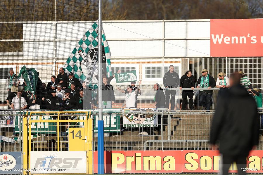 Fans, Rezat Bande, Stadion am Schönbusch, Aschaffenburg, 14.04.2023, sport, action, Fussball, BFV, 32. Spieltag, Regionalliga Bayern, ANS, SVA, SpVgg Ansbach, SV Viktoria Aschaffenburg - Bild-ID: 2359808