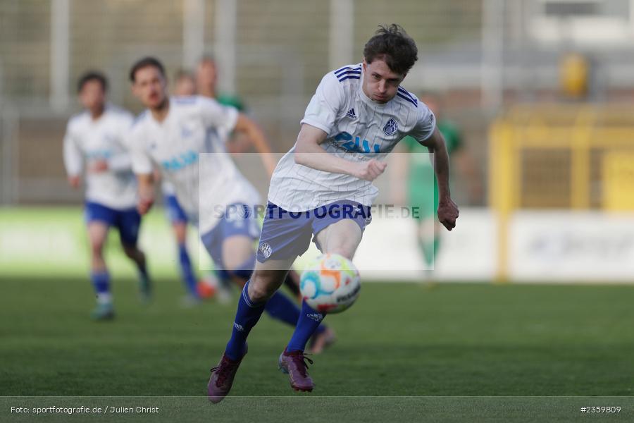 Benedict Laverty, Stadion am Schönbusch, Aschaffenburg, 14.04.2023, sport, action, Fussball, BFV, 32. Spieltag, Regionalliga Bayern, ANS, SVA, SpVgg Ansbach, SV Viktoria Aschaffenburg - Bild-ID: 2359809