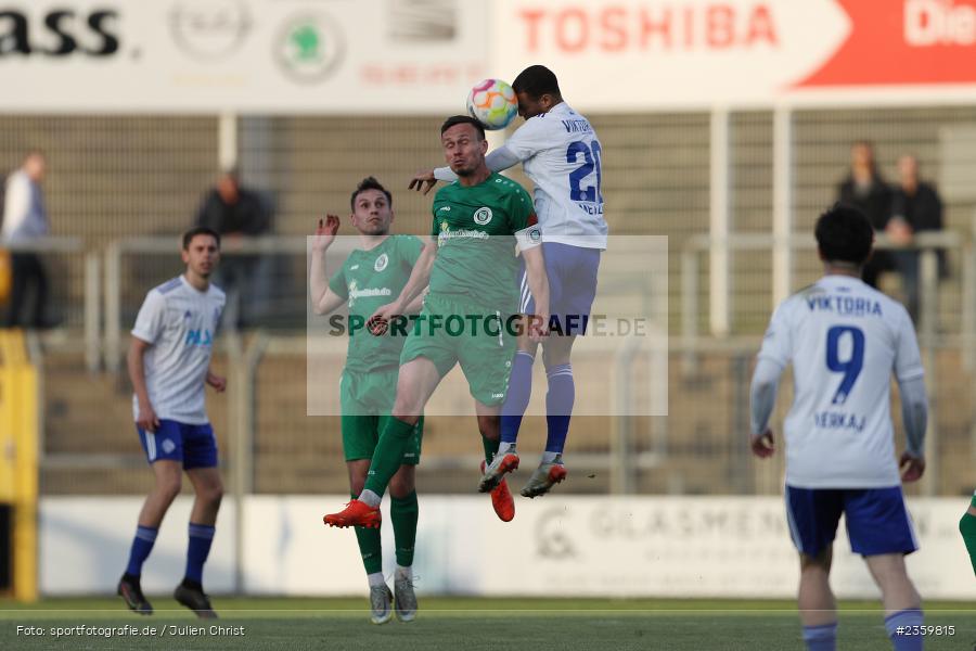 Tobias Dietrich, Stadion am Schönbusch, Aschaffenburg, 14.04.2023, sport, action, Fussball, BFV, 32. Spieltag, Regionalliga Bayern, ANS, SVA, SpVgg Ansbach, SV Viktoria Aschaffenburg - Bild-ID: 2359815