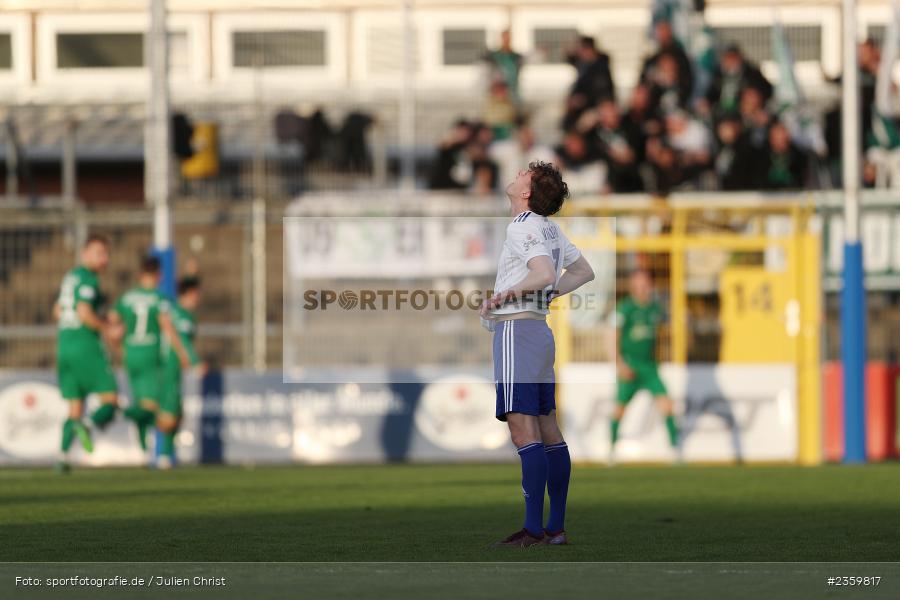 Benedict Laverty, Stadion am Schönbusch, Aschaffenburg, 14.04.2023, sport, action, Fussball, BFV, 32. Spieltag, Regionalliga Bayern, ANS, SVA, SpVgg Ansbach, SV Viktoria Aschaffenburg - Bild-ID: 2359817