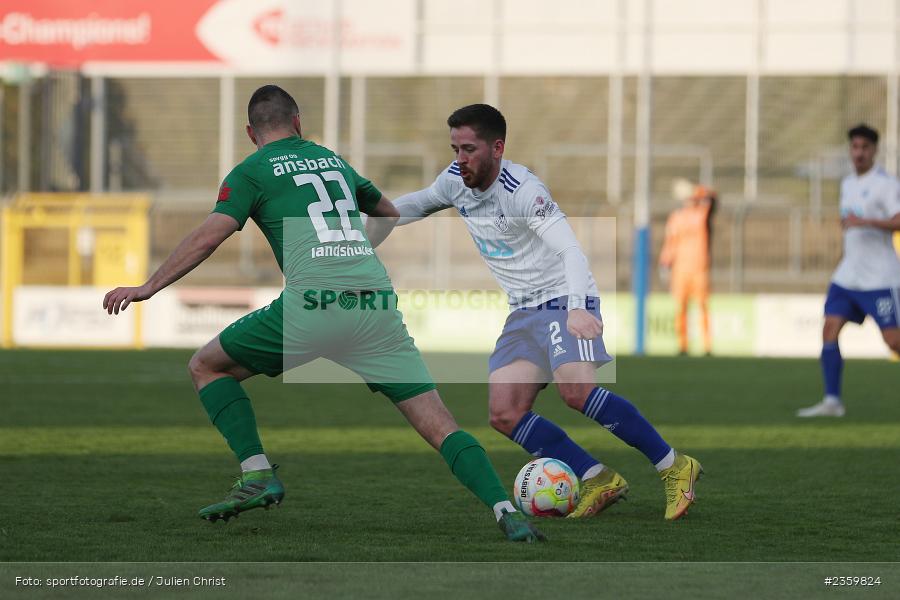 Silas Tom Zehnder, Stadion am Schönbusch, Aschaffenburg, 14.04.2023, sport, action, Fussball, BFV, 32. Spieltag, Regionalliga Bayern, ANS, SVA, SpVgg Ansbach, SV Viktoria Aschaffenburg - Bild-ID: 2359824