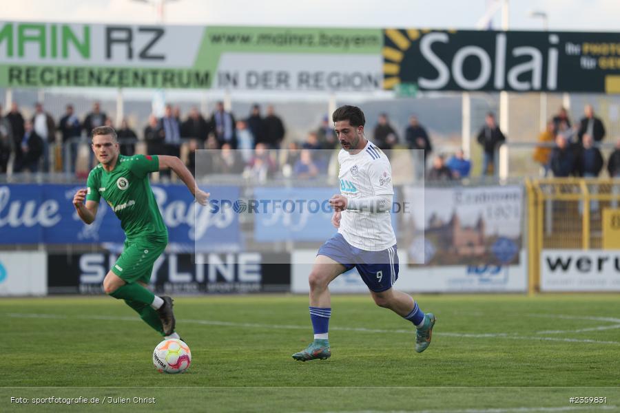 Clay Verkaj, Stadion am Schönbusch, Aschaffenburg, 14.04.2023, sport, action, Fussball, BFV, 32. Spieltag, Regionalliga Bayern, ANS, SVA, SpVgg Ansbach, SV Viktoria Aschaffenburg - Bild-ID: 2359831