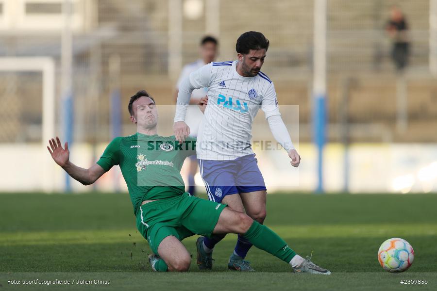 Clay Verkaj, Stadion am Schönbusch, Aschaffenburg, 14.04.2023, sport, action, Fussball, BFV, 32. Spieltag, Regionalliga Bayern, ANS, SVA, SpVgg Ansbach, SV Viktoria Aschaffenburg - Bild-ID: 2359836
