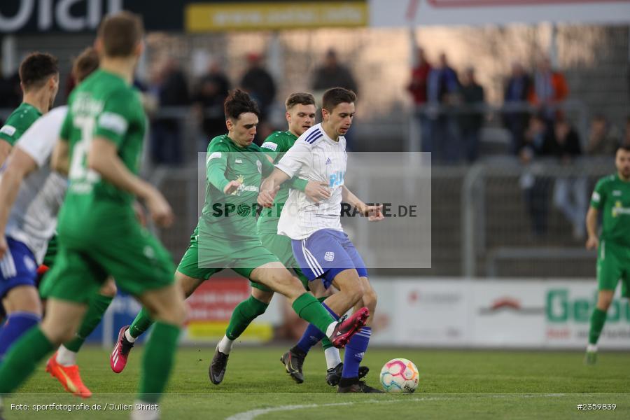 Veit Klement, Stadion am Schönbusch, Aschaffenburg, 14.04.2023, sport, action, Fussball, BFV, 32. Spieltag, Regionalliga Bayern, ANS, SVA, SpVgg Ansbach, SV Viktoria Aschaffenburg - Bild-ID: 2359839